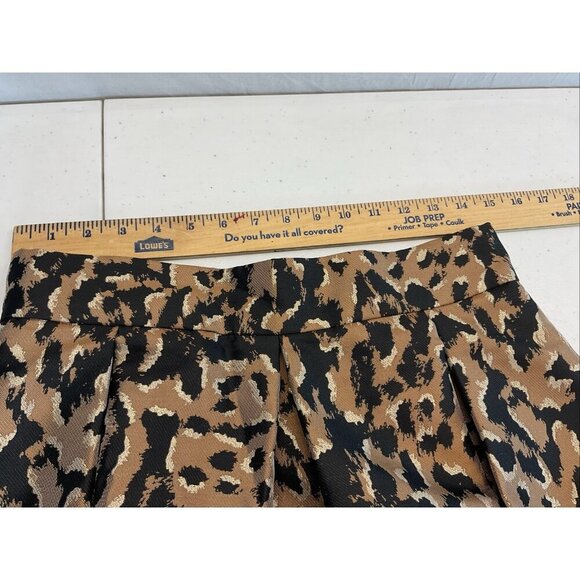 NEW‎ Eliza J Leopard jacquard Pleated full Skirt Size 10 formal festive party - Picture 11 of 13